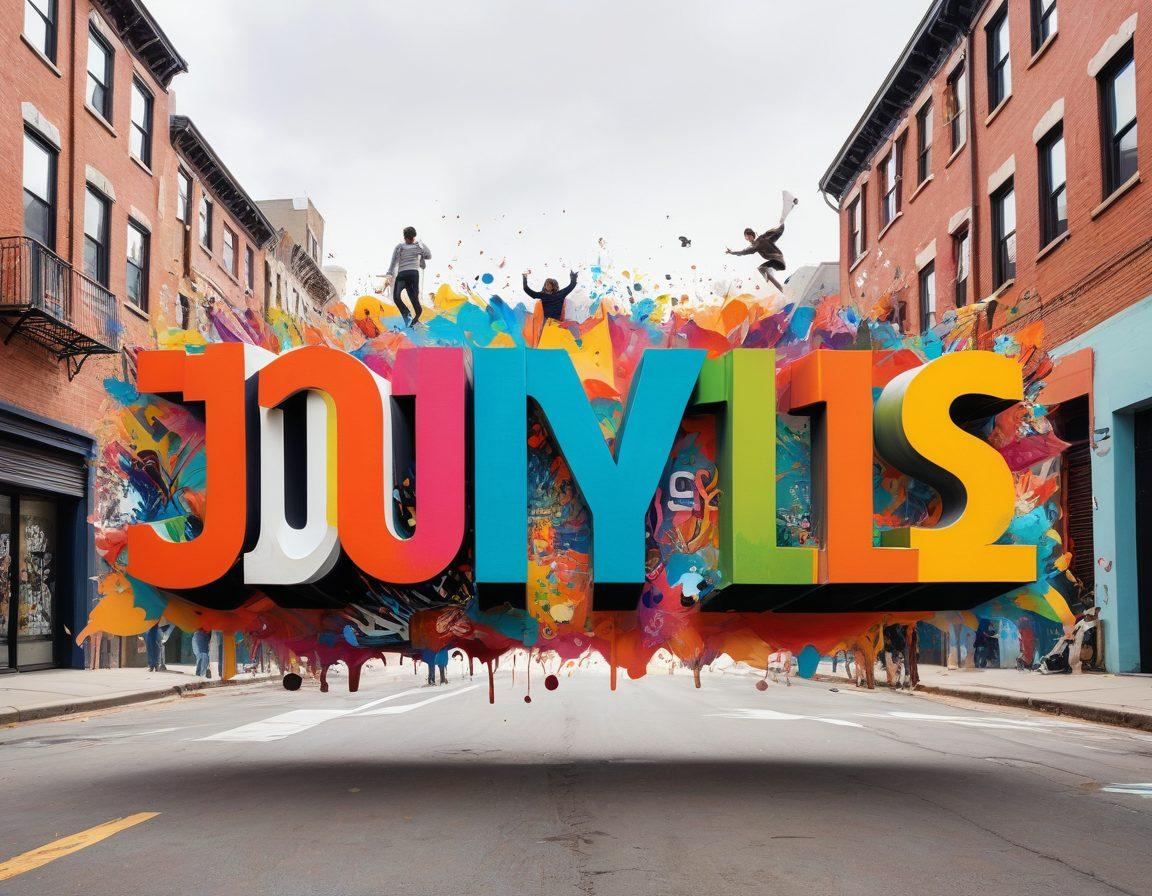 A vivid collage illustrating the power of adjectives, featuring colorful words floating in the air, surrounded by an artistic representation of a diverse group of people engaged in dynamic conversations. Each word is artistically styled, embodying different emotions and images that adjectives convey. The background subtly blends elements of a vibrant urban setting, signifying communication and creativity. super-realistic. vibrant colors. white background.